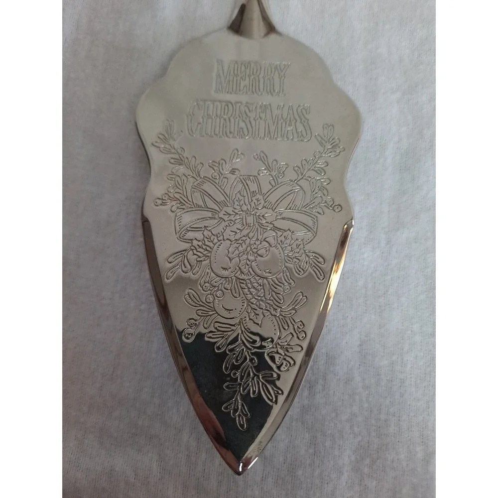 International Silver‎ Company - Silver Plated Merry Christmas - Cake Pie Server